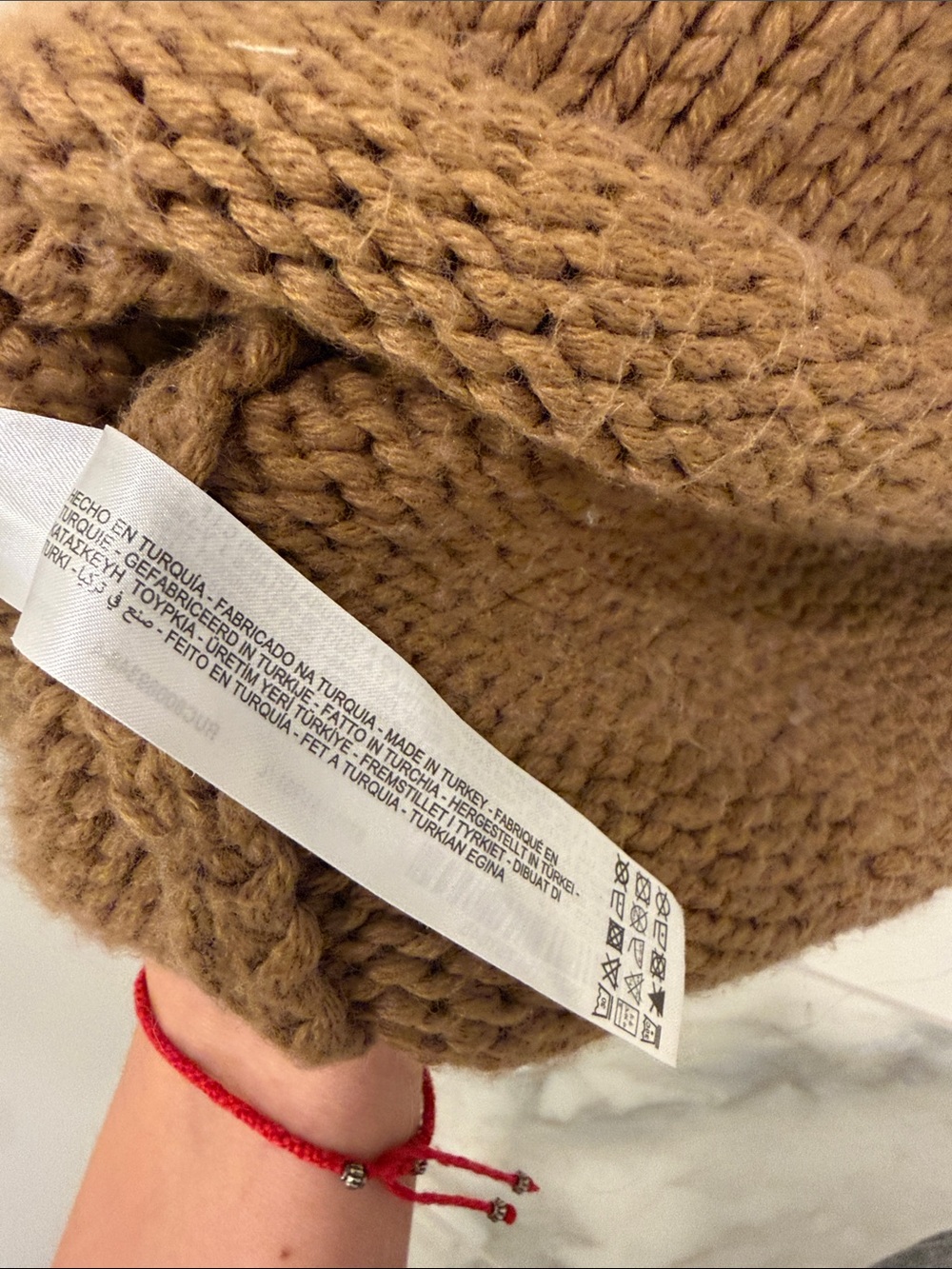 Zara Chunky Crewneck Sweater in Camel Brown - Picture 8 of 8